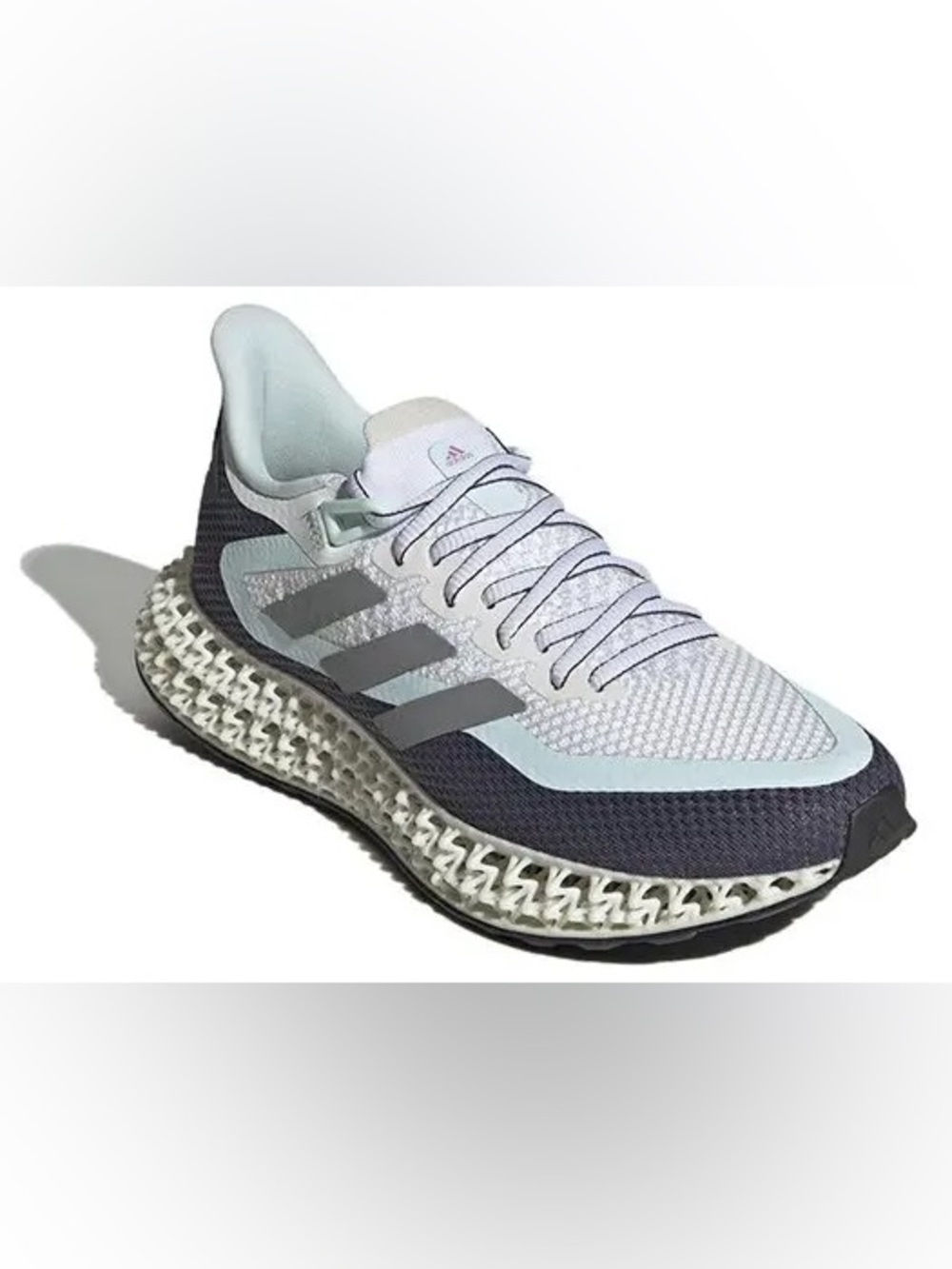 Adidas 4DFWD 4 Running Shoes 3D Printed Midsole White Navy Women’s Size 6